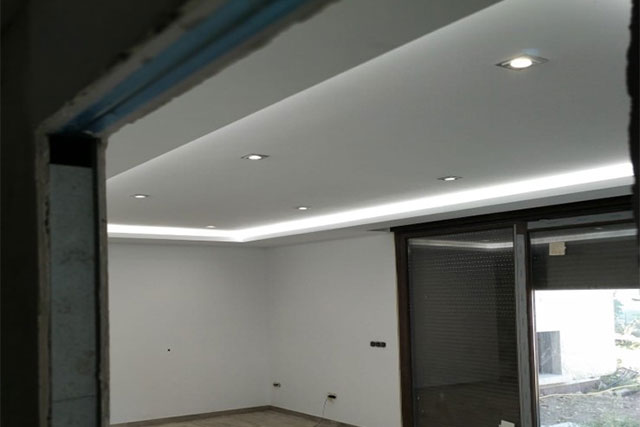 techos con iluminación indirecta