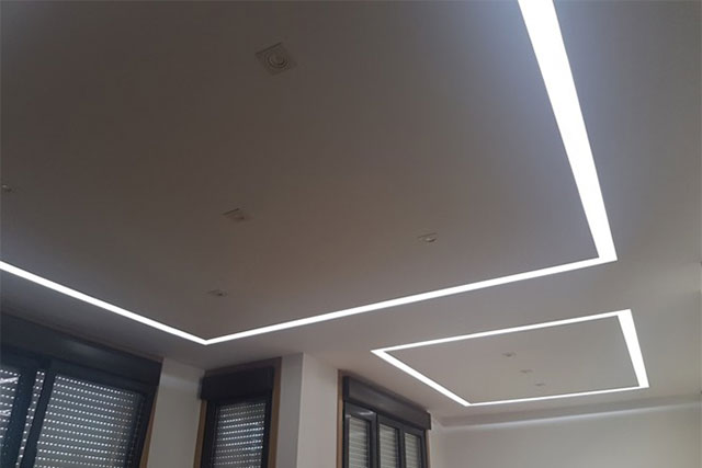 techos con iluminación indirecta